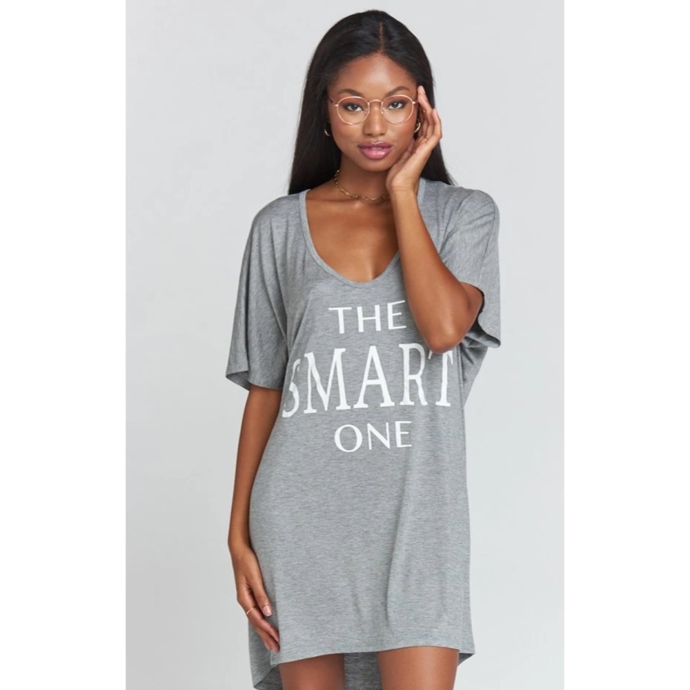 Show Me Your MuMu New Gray Benji Slinky Tunic Tee